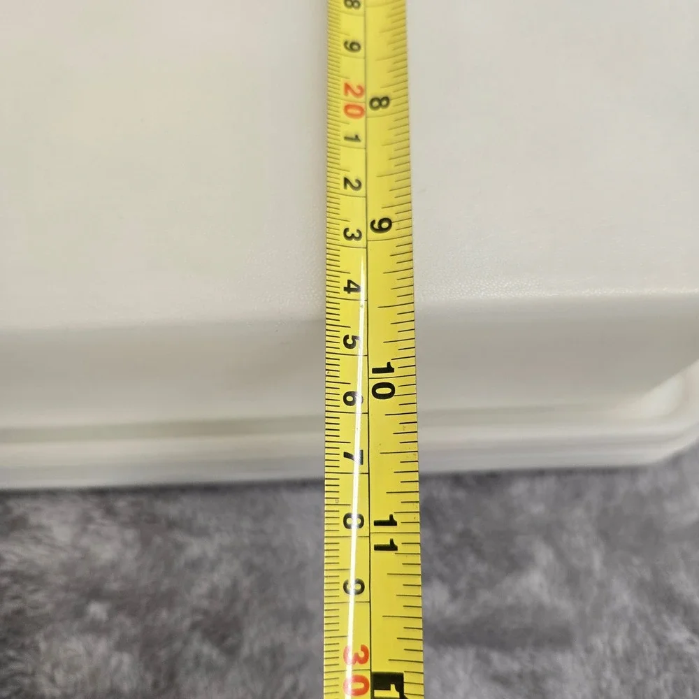 Vintage Tupperware Rectangular Storage Container Almond Off White 719-2